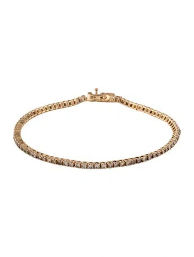 Pre-owned Bracelet 14k 2.12ctw Diamond Tennis , 7.25" In Multi