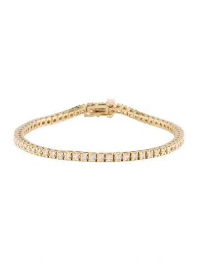 Pre-owned Bracelet 14k 2.14ctw Diamond Tennis Link , 7" In Multi
