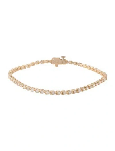 Pre-owned Bracelet 14k 2.18ctw Diamond Link , 7" In Multi