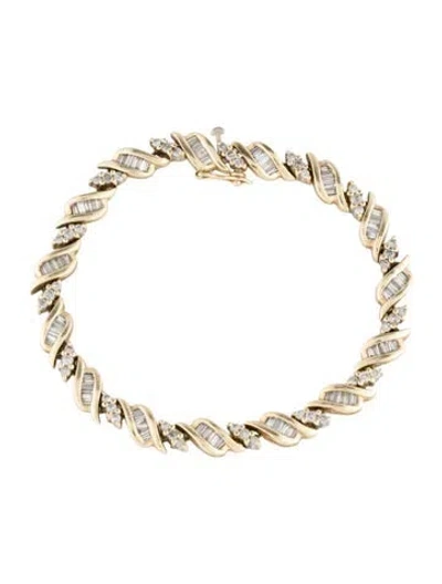 Pre-owned Bracelet 14k 2.19ctw Diamond Line , 6.75" In Multi