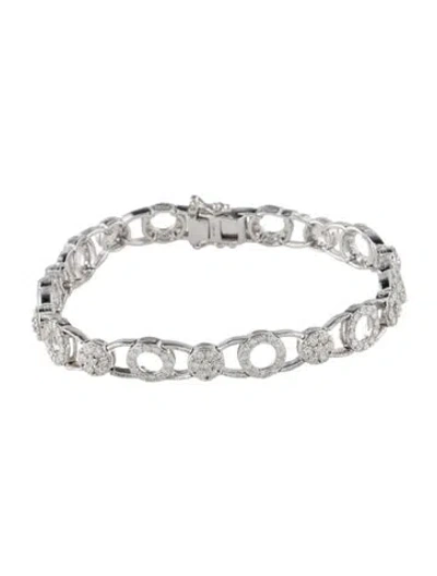 Pre-owned Bracelet 14k 2.20ctw Diamond Link , 6.5" In Multi