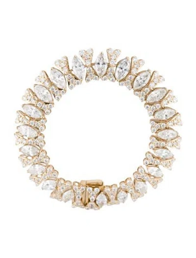 Pre-owned Bracelet 14k 22.13ctw Lab-grown Diamond Link , 7" In Multi