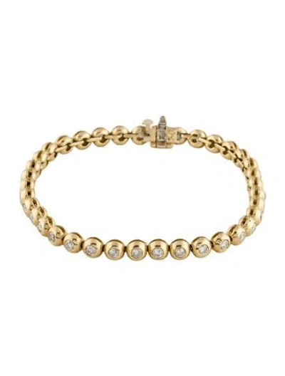 Pre-owned Bracelet 14k 2.22ctw Diamond Link , 7" In Multi