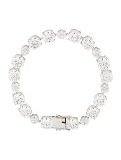 Pre-owned Bracelet 14k 22.48ctw Lab-grown Diamond Link , 6.75" In Multi