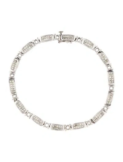 Pre-owned Bracelet 14k 2.24ctw Diamond Link , 7.5" In Multi