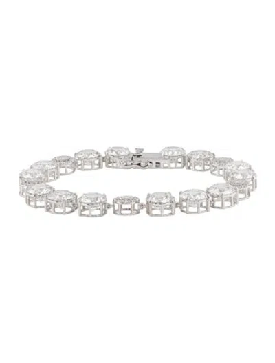 Pre-owned Bracelet 14k 22.53ctw Lab-grown Diamond Link , 6.5" In Multi