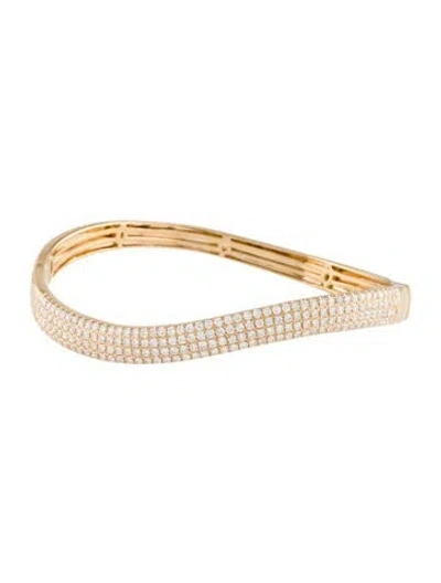 Pre-owned Bracelet 14k 2.25ctw Diamond Bangle , 6.5" In Multi