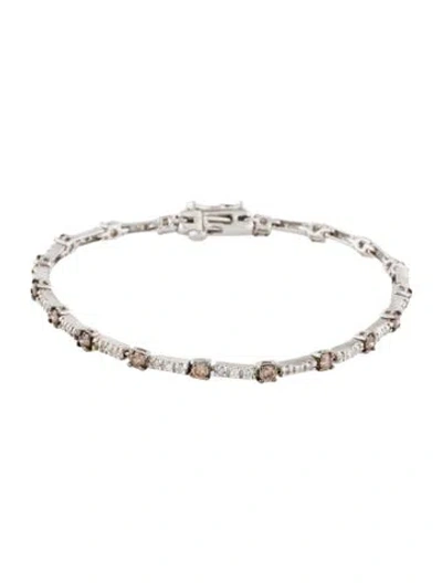 Pre-owned Bracelet 14k 2.25ctw Diamond Link , 7.25" In Multi