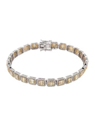 Pre-owned Bracelet 14k 2.30ctw Diamond Tennis , 8" In Multi