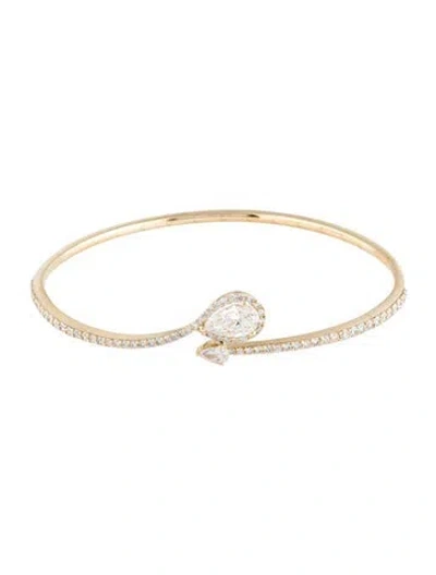 Pre-owned Bracelet 14k 2.32ctw Lab-grown Diamond Bangle , 6.75" In Multi