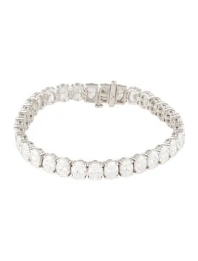 Pre-owned Bracelet 14k 24.00ctw Lab-grown Diamond Tennis , 6.75" In Multi