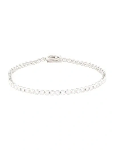 Pre-owned Bracelet 14k 2.40ctw Lab-grown Diamond Link , 7" In Multi