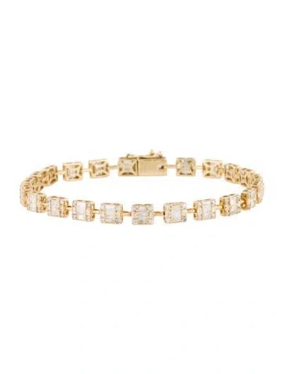 Pre-owned Bracelet 14k 2.43ctw Diamond Link , 6.5" In Multi