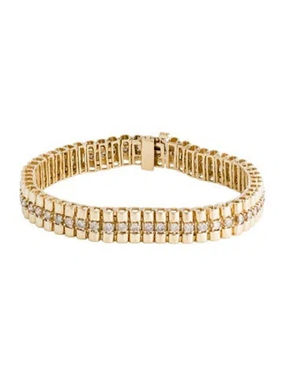 Pre-owned Bracelet 14k 2.47ctw Diamond Link , 6.75" In Multi