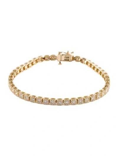 Pre-owned Bracelet 14k 2.48ctw Diamond Link , 7" In Multi