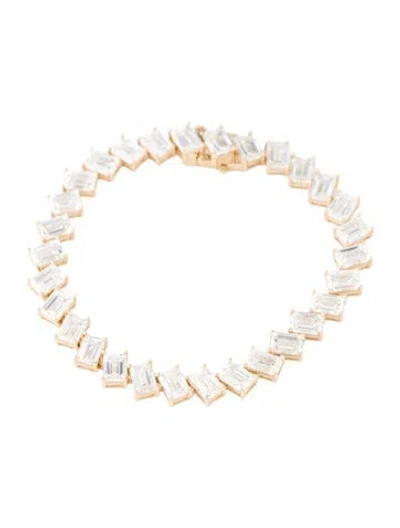 Pre-owned Bracelet 14k 25.00ctw Lab-grown Diamond Tennis , 7" In Multi