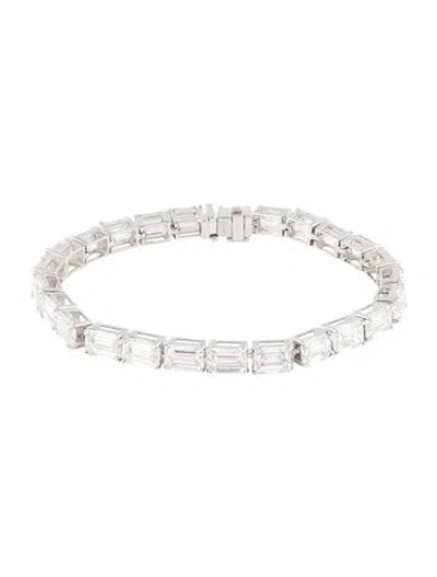 Pre-owned Bracelet 14k 25.01ctw Lab-grown Diamond Link , 7" In Multi