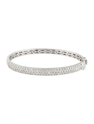 Pre-owned Bracelet 14k 2.50ctw Diamond Bangle , 6.75" In Multi