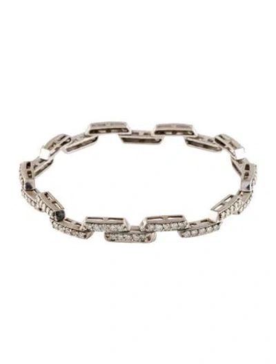 Pre-owned Bracelet 14k 2.50ctw Diamond Link , 6.5" In Multi