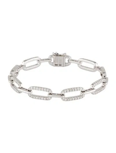 Pre-owned Bracelet 14k 2.50ctw Diamond Link , 6.75" In Multi