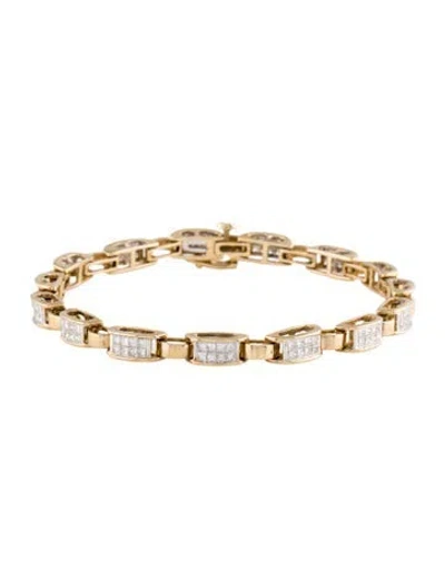 Pre-owned Bracelet 14k 2.50ctw Diamond Link , 7" In Multi