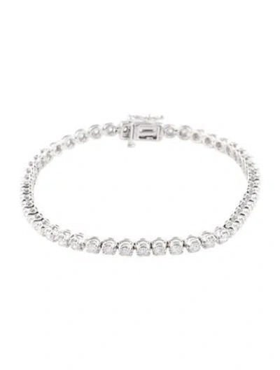 Pre-owned Bracelet 14k 2.50ctw Lab-grown Diamond Tennis , 7" In Multi