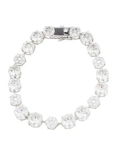 Pre-owned Bracelet 14k 25.42ctw Lab-grown Diamond Link , 6.75" In Multi
