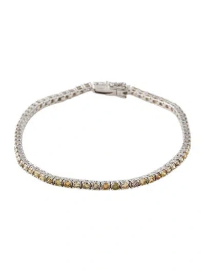 Pre-owned Bracelet 14k 2.56ctw Diamond Tennis Link , 7" In Multi