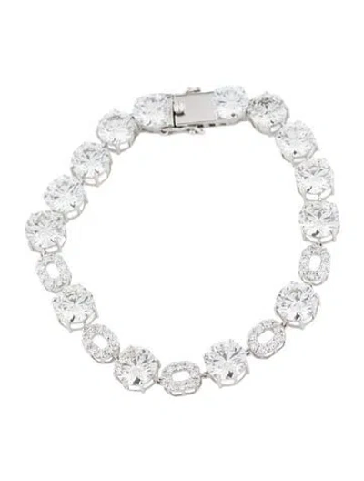 Pre-owned Bracelet 14k 26.04ctw Lab-grown Diamond Link , 6.75" In Multi