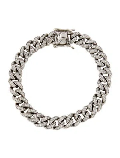 Pre-owned Bracelet 14k 2.62ctw Diamond Chain Link , 7" In Multi