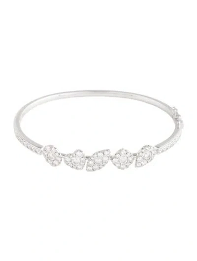 Pre-owned Bracelet 14k 2.66ctw Diamond Pave Bangle , 6.75" In Multi