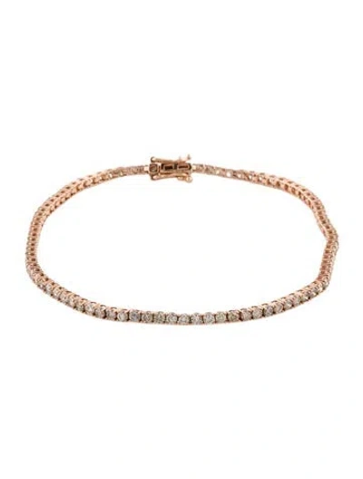 Pre-owned Bracelet 14k 2.68ctw Diamond Tennis , 7" In Multi