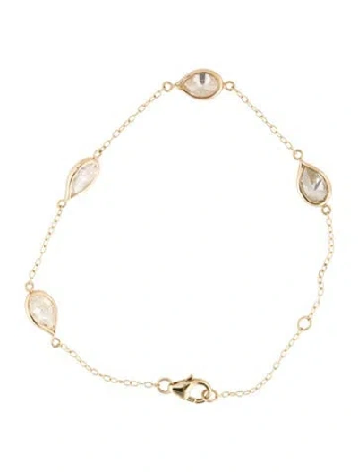 Pre-owned Bracelet 14k 2.70ctw Diamond Station , 7" In Multi