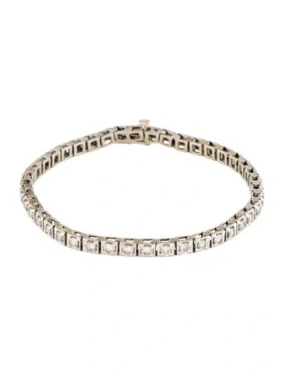 Pre-owned Bracelet 14k 2.73ctw Diamond Tennis Link , 7.25" In Multi