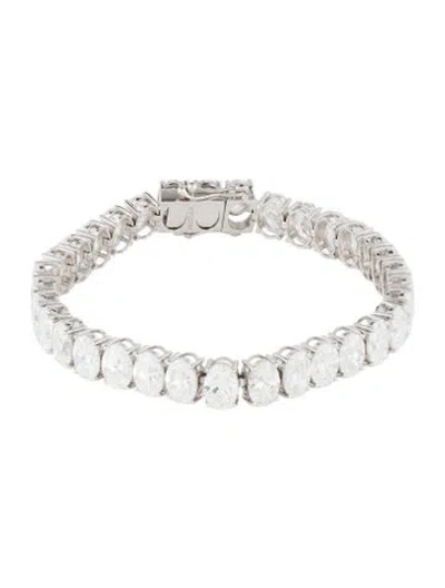Pre-owned Bracelet 14k 27.43ctw Lab-grown Diamond Tennis , 7" In Multi