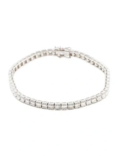 Pre-owned Bracelet 14k 2.74ctw Diamond Link , 7" In Multi