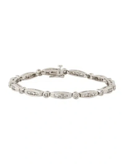 Pre-owned Bracelet 14k 2.80ctw Diamond Tennis Link , 7" In Multi