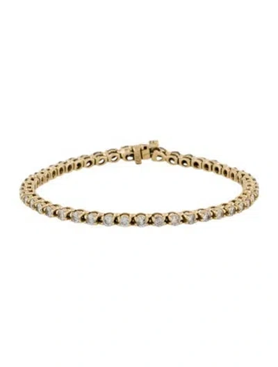 Pre-owned Bracelet 14k 2.82ctw Diamond Link , 6.5" In Multi