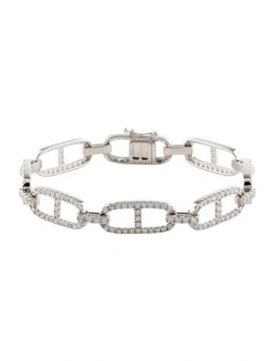 Pre-owned Bracelet 14k 2.82ctw Diamond Link , 6.75" In Multi