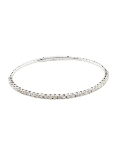 Pre-owned Bracelet 14k 2.84ctw Diamond Bangle , 7" In Multi