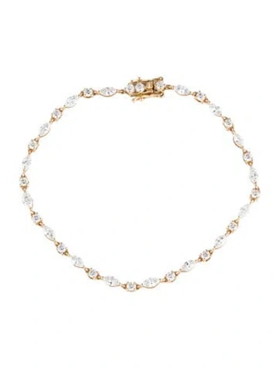 Pre-owned Bracelet 14k 2.84ctw Lab-grown Diamond Link , 7.25" In Multi