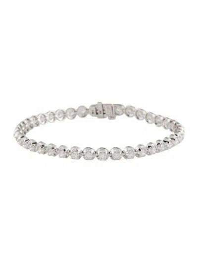 Pre-owned Bracelet 14k 2.85ctw Lab-grown Diamond Tennis , 7" In Multi