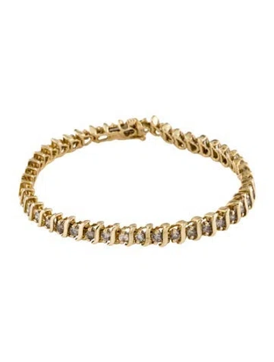 Pre-owned Bracelet 14k 2.86ctw Diamond Link , 6.75" In Multi