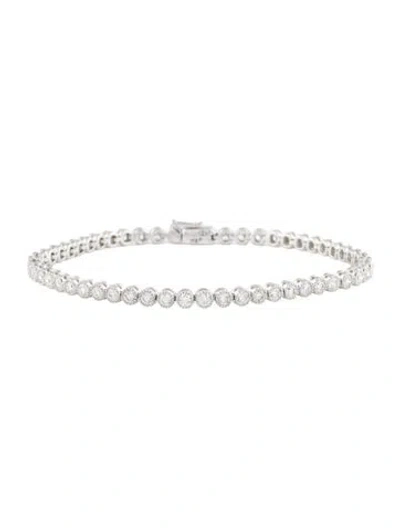 Pre-owned Bracelet 14k 2.87ctw Diamond Tennis , 7" In Multi