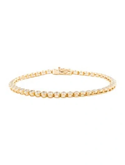 Pre-owned Bracelet 14k 2.88ctw Diamond Tennis , 6.75" In Multi