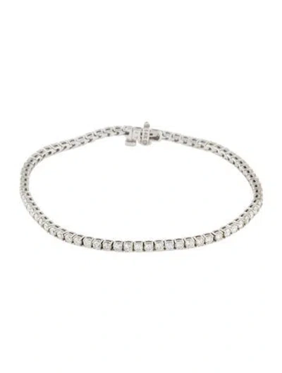 Pre-owned Bracelet 14k 2.88ctw Diamond Tennis , 7" In Multi