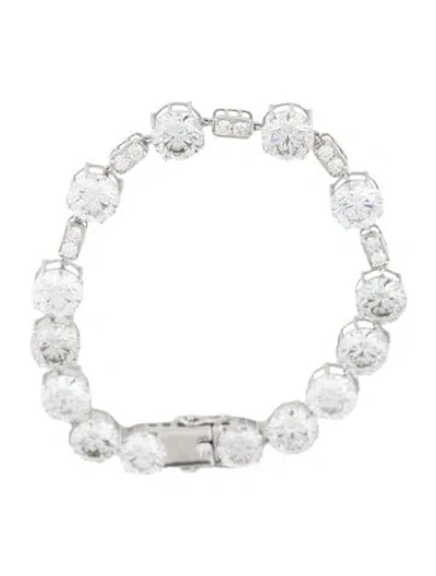 Pre-owned Bracelet 14k 28.91ctw Lab-grown Diamond Link , 6.5" In Multi