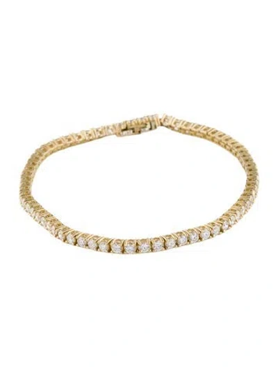 Pre-owned Bracelet 14k 2.89ctw Lab-grown Diamond Tennis , 7" In Multi