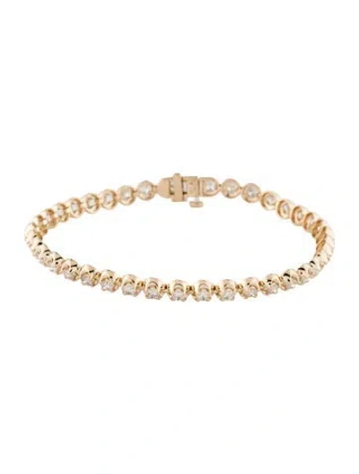 Pre-owned Bracelet 14k 2.90ctw Diamond Link , 7" In Multi