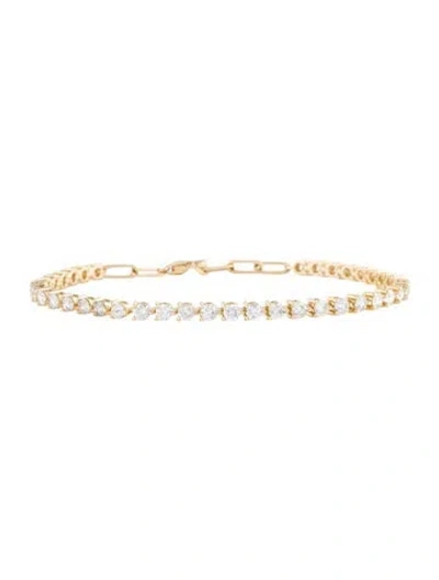 Pre-owned Bracelet 14k 2.90ctw Diamond Tennis , 6.75" In Multi